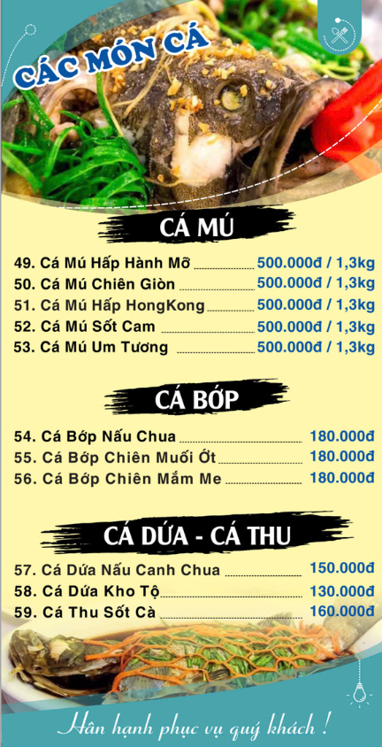 CÁC MÓN CÁ