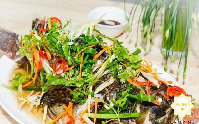 Cá Mú Hấp Hành Mỡ