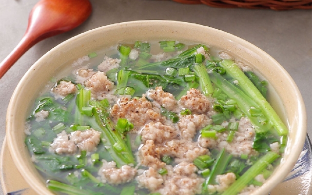 Canh Cải Nấu Tôm Thịt