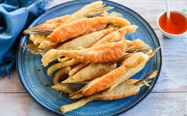 Lườn Cá Hồi Chiên Giòn