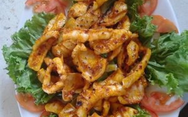 Mực Lá Xào Sa Tế
