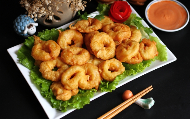 Mực Ống Chiên Xù