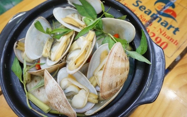 Ngao 2 Còi Hấp Sả