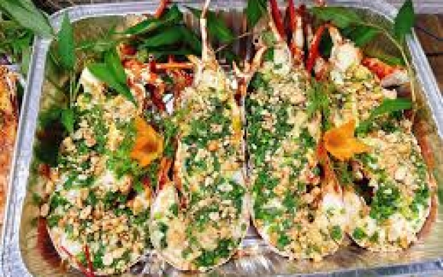 Tôm Hùm Nướng Mỡ Hành