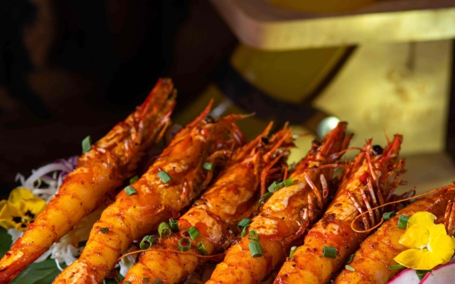 Tôm Sú Nướng Muối Ớt